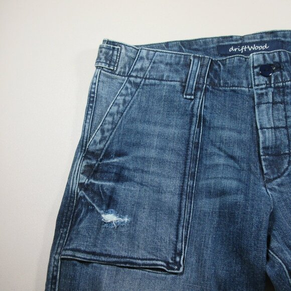 DRIFTWOOD Blue Straight Leg Jeans - Picture 3 of 8